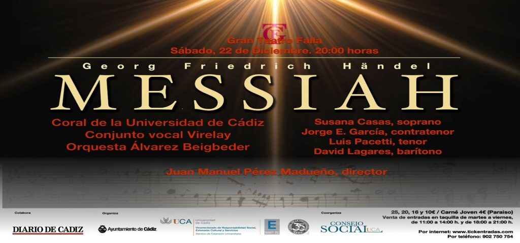 La Coral de la UCA celebra su tradicional concierto extraordinario de Navidad interpretando “El Mesías” de Händel