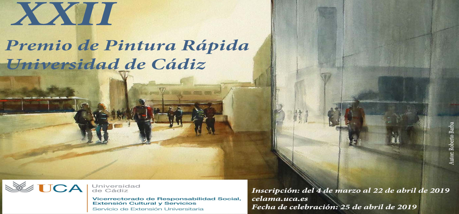 Inscripción al XXII Premio de Pintura Rápida en la Universidad de Cádiz