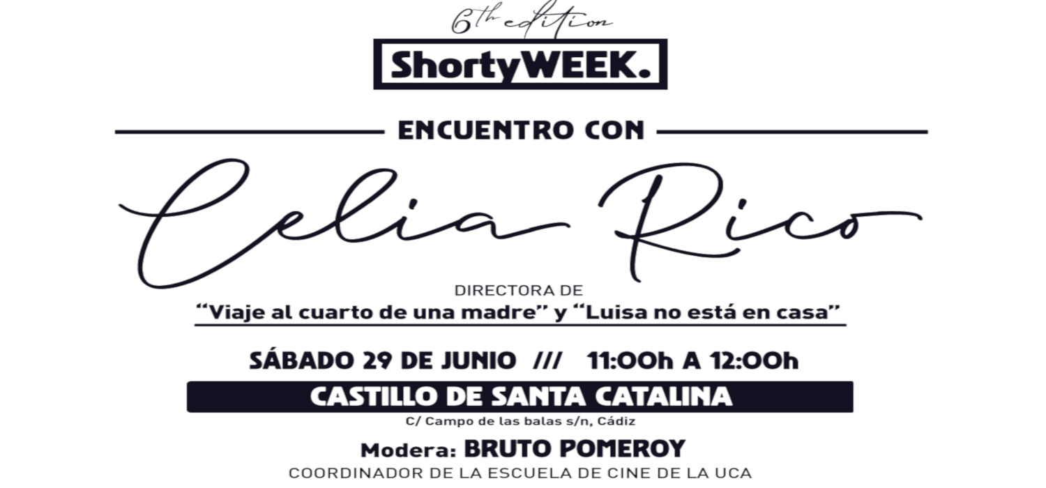 La directora y guionista Celia Rico visita el festival Shorty Week de la mano del programa Presencias Cinematográficas en la Universidad de Cádiz