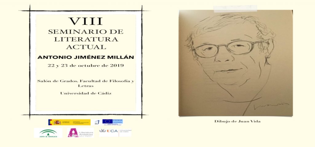 El VIII Seminario de Literatura Actual tendrá lugar  en el Campus de Cádiz y estará dedicado al autor andaluz Antonio Jiménez Millán