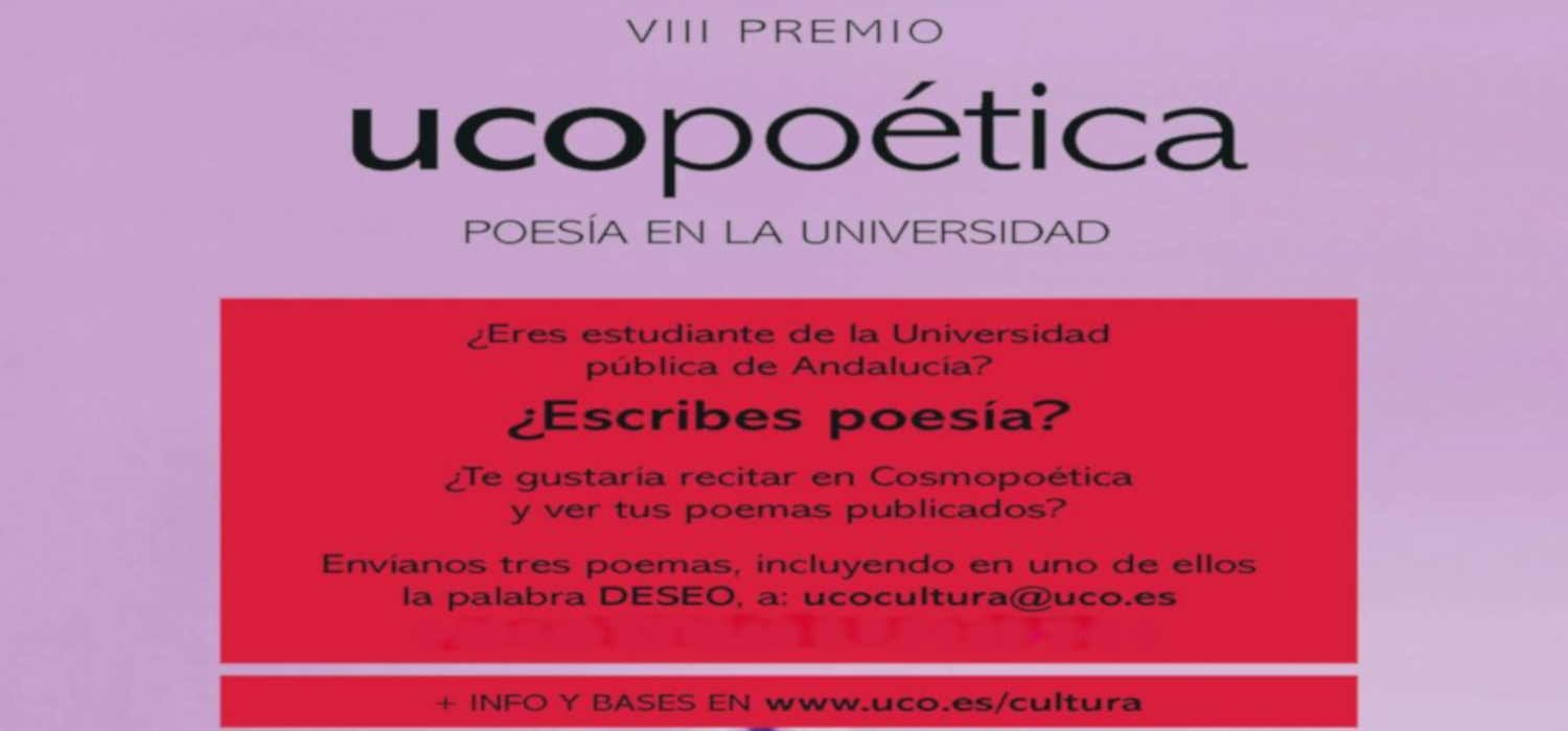 La Universidad de Córdoba da a conocer los cinco finalistas de la octava edición de “Ucopoética”