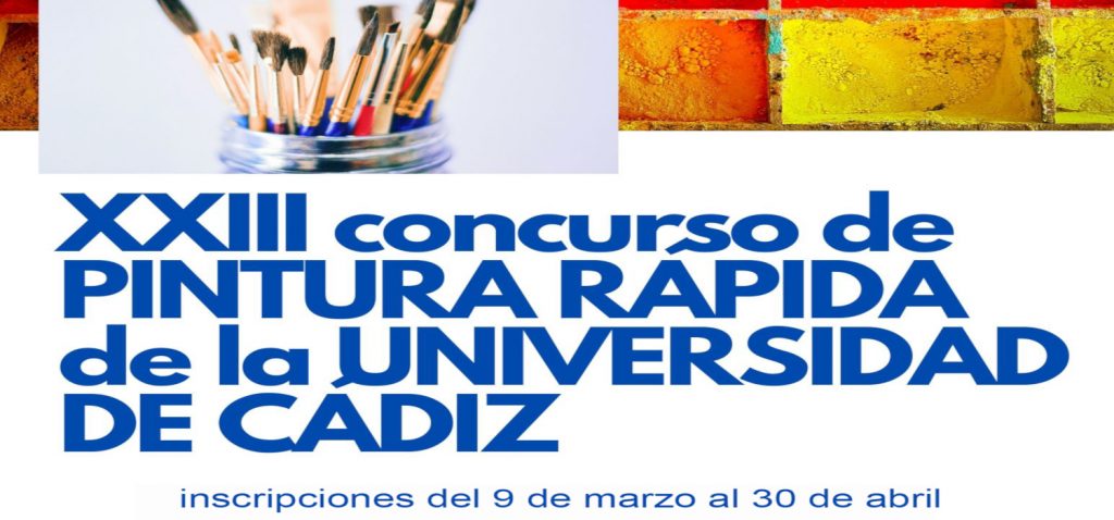 El plazo de inscripción en el XXIII Concurso de Pintura Rápida de la Universidad de Cádiz permanecerá abierto hasta el 30 de abril