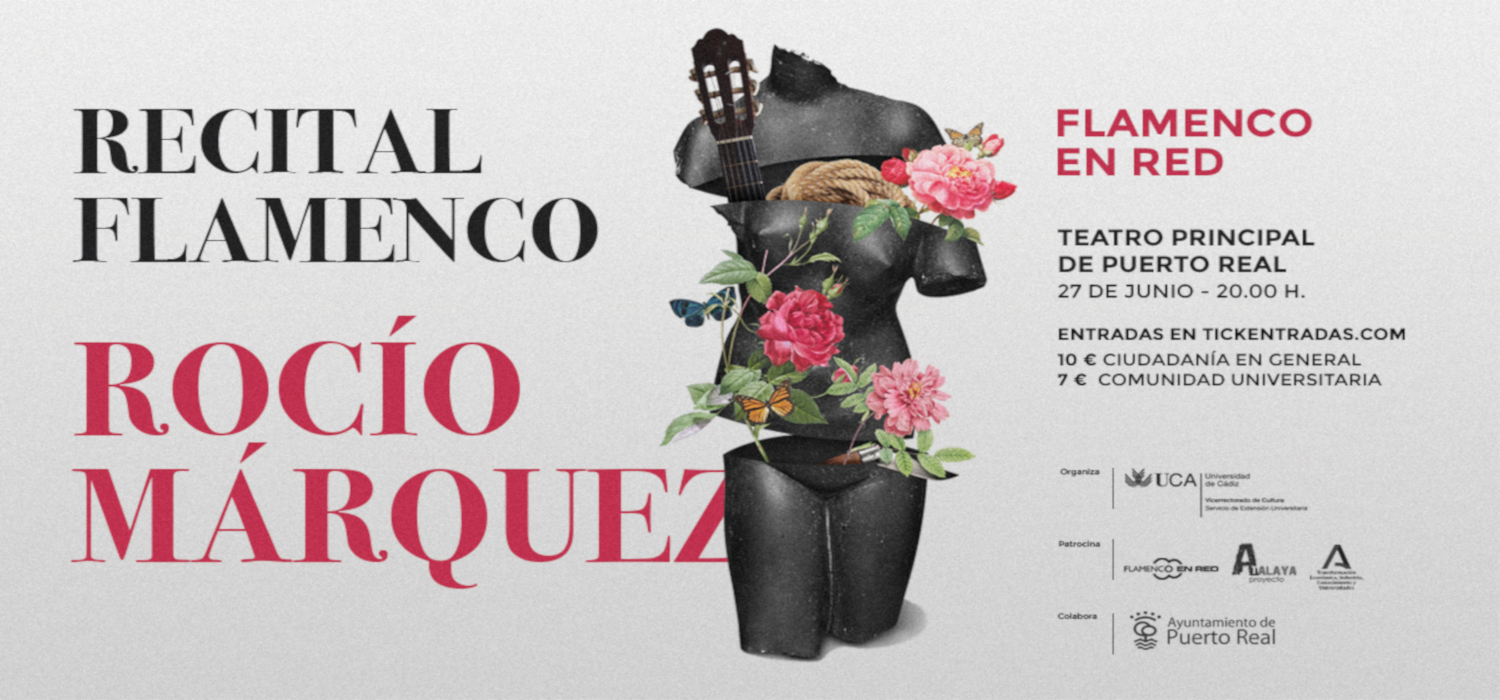 La cantaora Rocío Márquez ofrecerá un concierto en el Teatro Principal de Puerto Real en el marco del programa Flamenco en Red