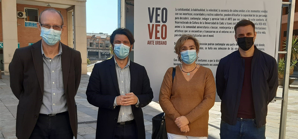 La exposición ‘Veo-veo, arte urbano’ puede visitarse en el Campus Bahía de Algeciras