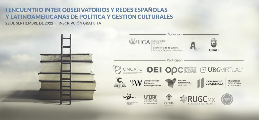 Abierto plazo de inscripción en el I Encuentro inter observatorios y redes españolas y latinoamericanas de política y gestión culturales