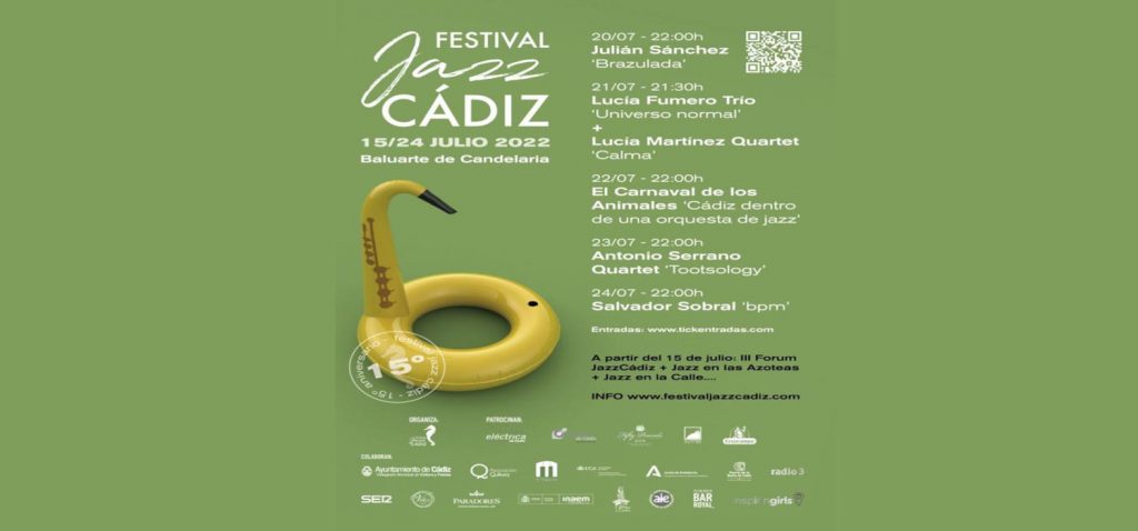 El Servicio de Extensión Universitaria del Vicerrectorado de Cultura de la UCA colabora con el Festival de Jazz de Cádiz 2022