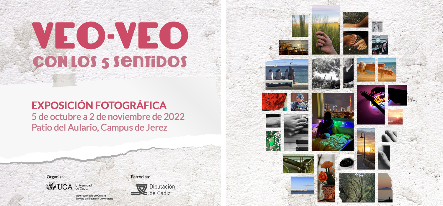 La exposición fotográfica “Veo-Veo: Con los cinco sentidos”, se muestra en la ciudad de Jerez de la Frontera entre el 5 de octubre y el 2 de noviembre de 2022