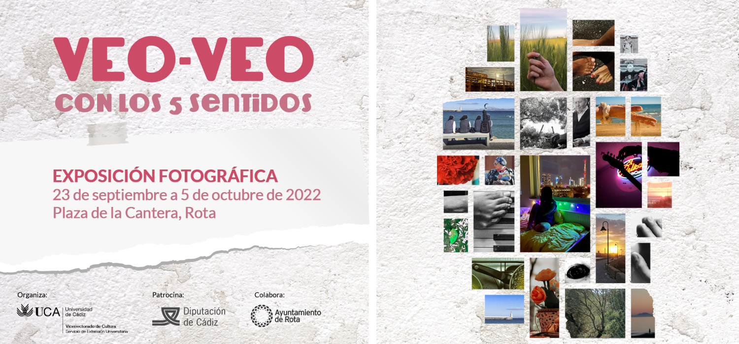 La exposición fotográfica “Veo-Veo: Con los cinco sentidos”, se muestra en la ciudad de Rota entre el 23 de septiembre y el 5 de octubre de 2022