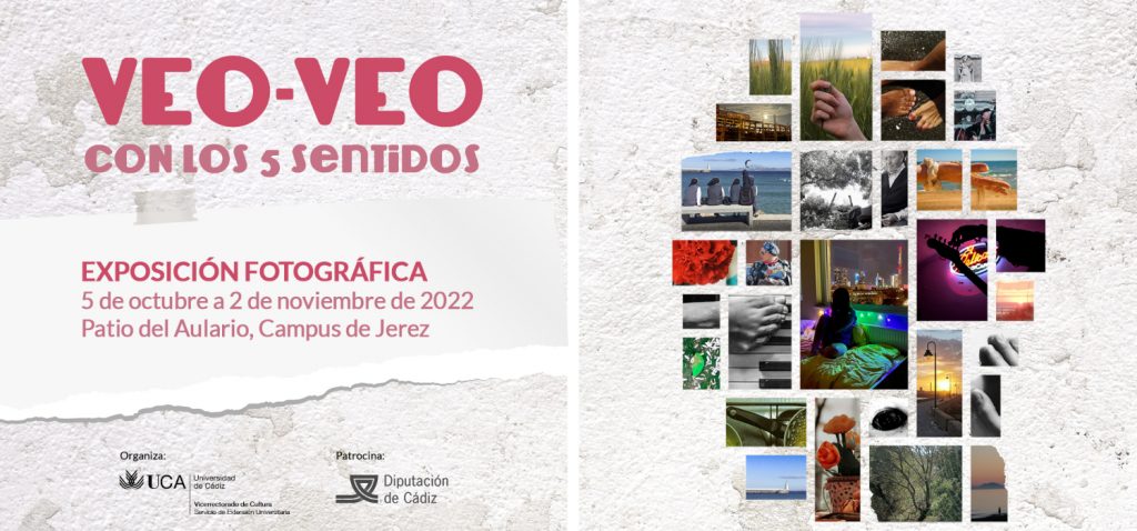 El vicerrector de Cultura de la Universidad de Cádiz Jacinto Porro Gutiérrez, inaugura la exposición fotográfica “Veo-Veo: Con los cinco sentidos”, en la ciudad de Jerez