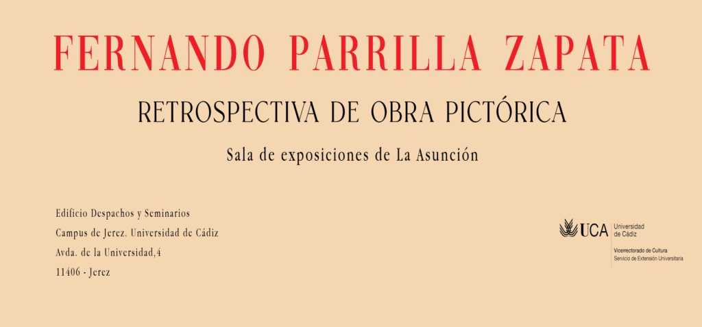La sala de exposiciones del campus de Jerez acoge la exposición “Retrospectiva de la obra pictórica”, de Fernando Parrilla