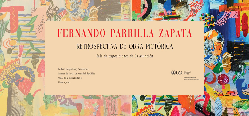 Clausura de la exposición ‘Retrospectiva de la obra pictórica’, de Fernando Parrilla en el Campus de Jerez
