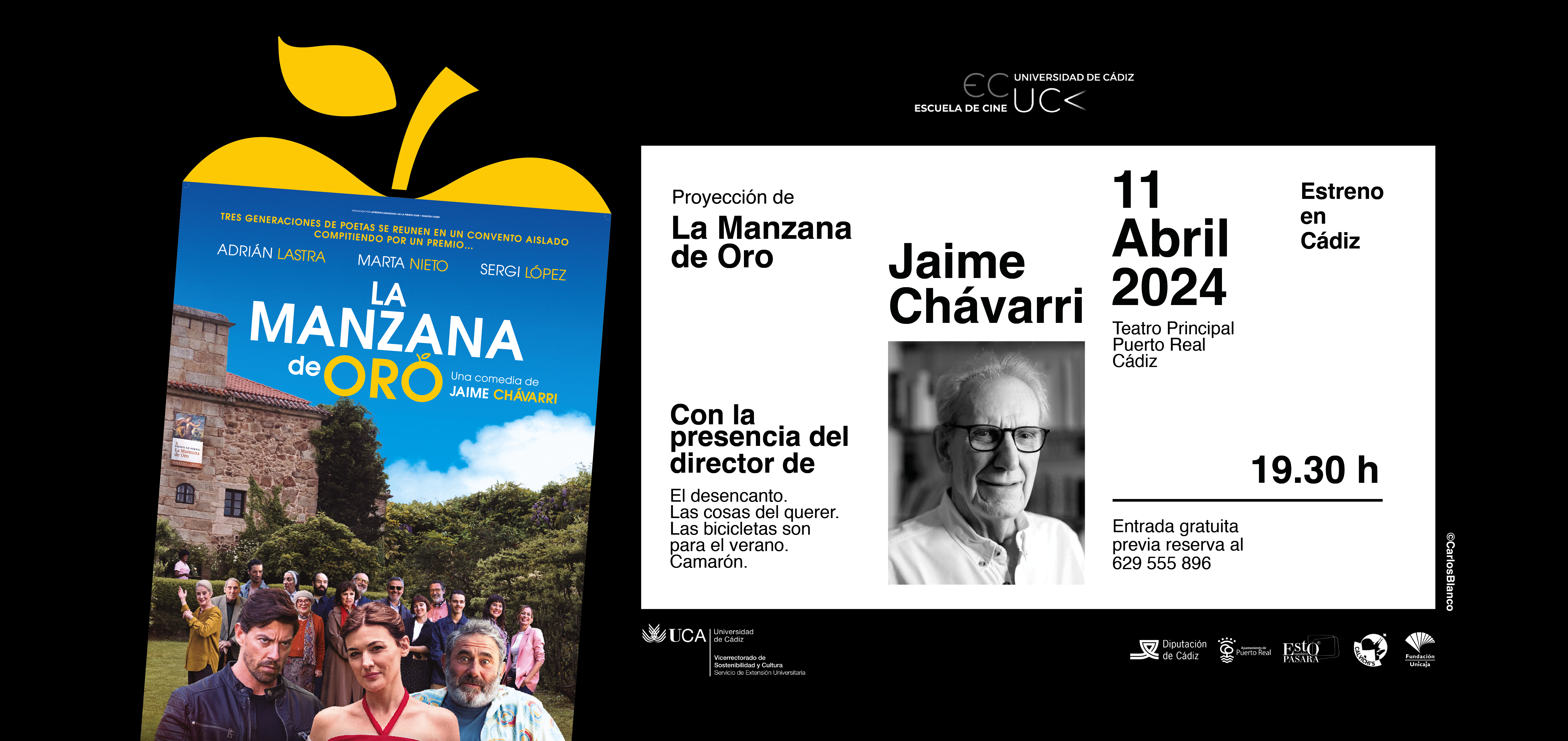 Jaime Chávarri, protagonista de la próxima propuesta de la Escuela de Cine de la UCA