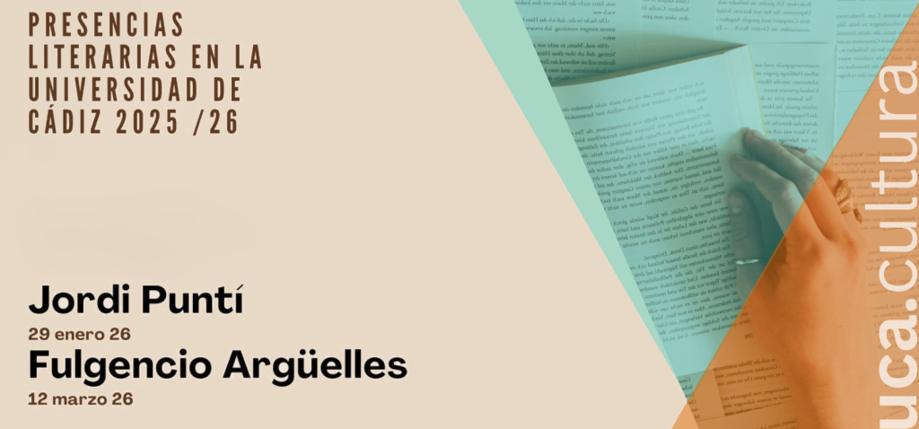 El escritor Jordi Puntí protagoniza el ciclo ‘Presencias Literarias en la Universidad de Cádiz’