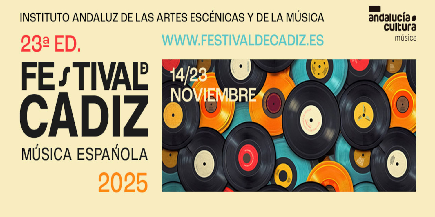 El Servicio de Extensión Universitaria del Vicerrectorado de Sostenibilidad y Cultura de la Universidad de Cádiz colabora con la 23ª edición del Festival de Música Española de Cádiz