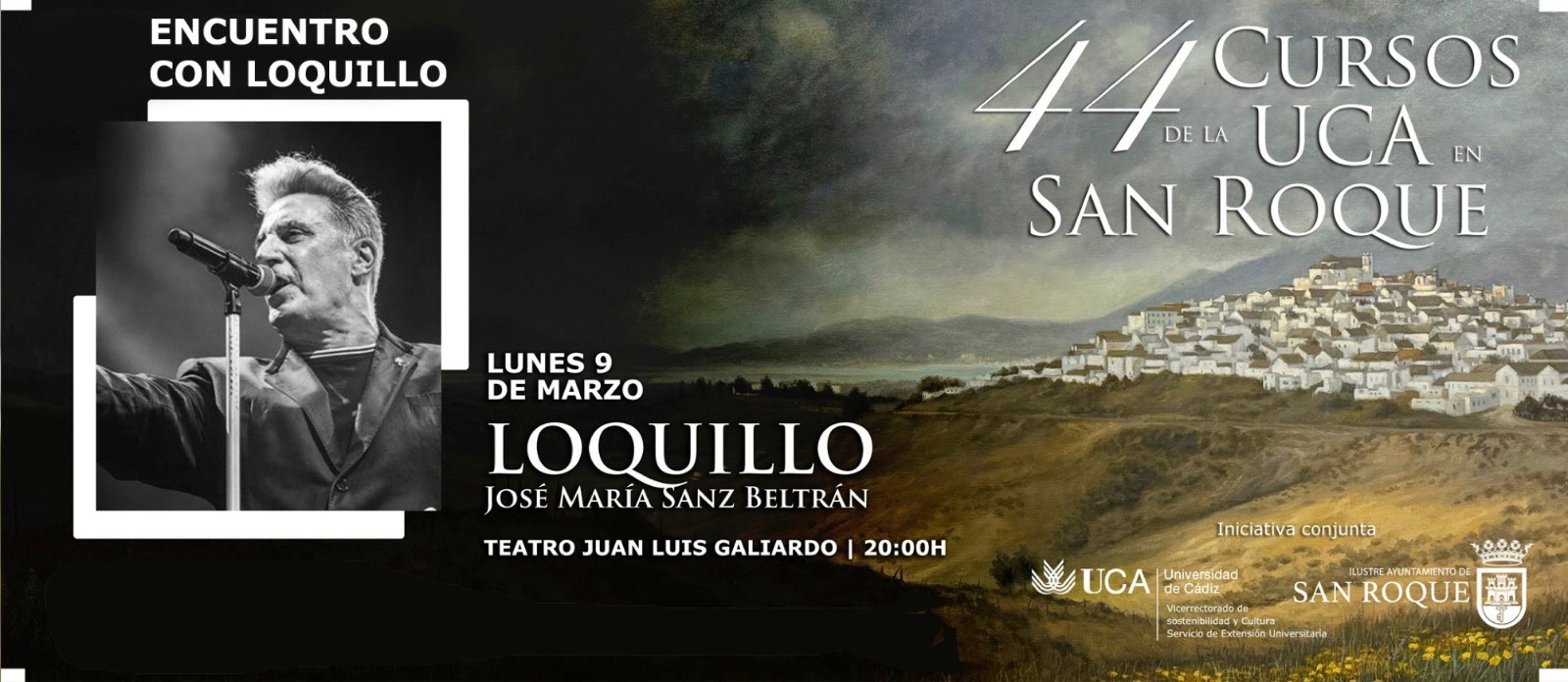 Loquillo protagoniza el acto inaugural de los Cursos de Verano de la UCA en San Roque