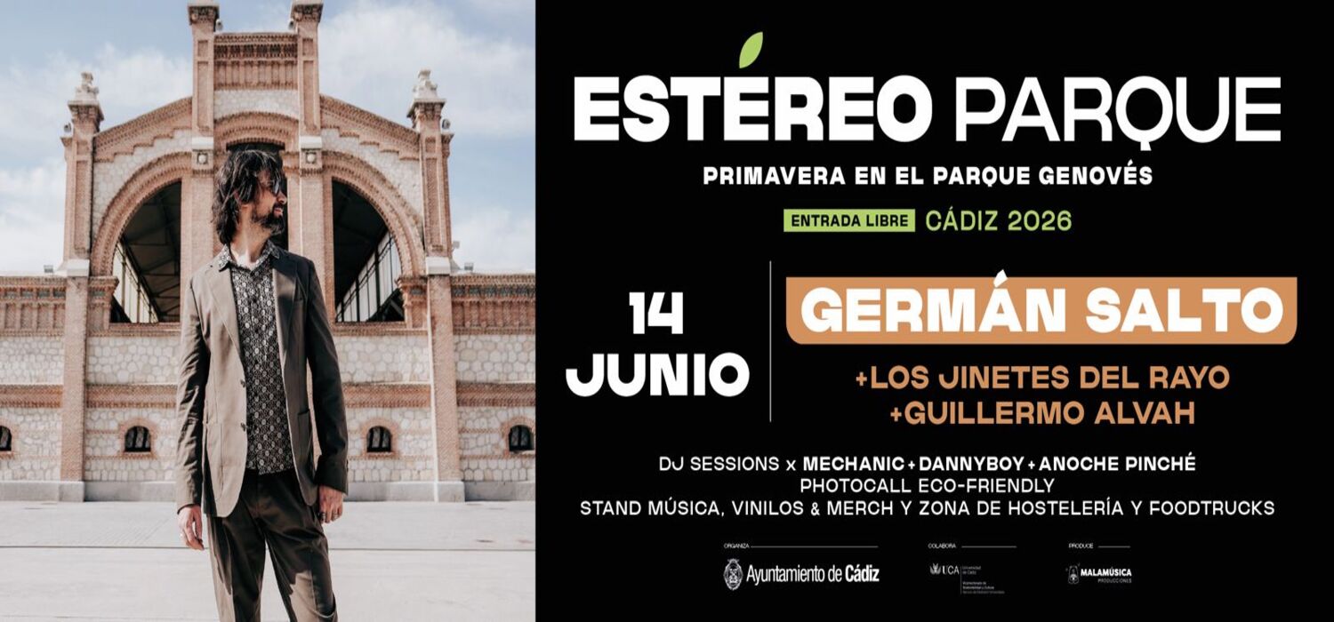 Quinta jornada del ciclo de conciertos “Estéreo Parque” en el gaditano Parque Genovés durante abril, mayo y junio de 2026.