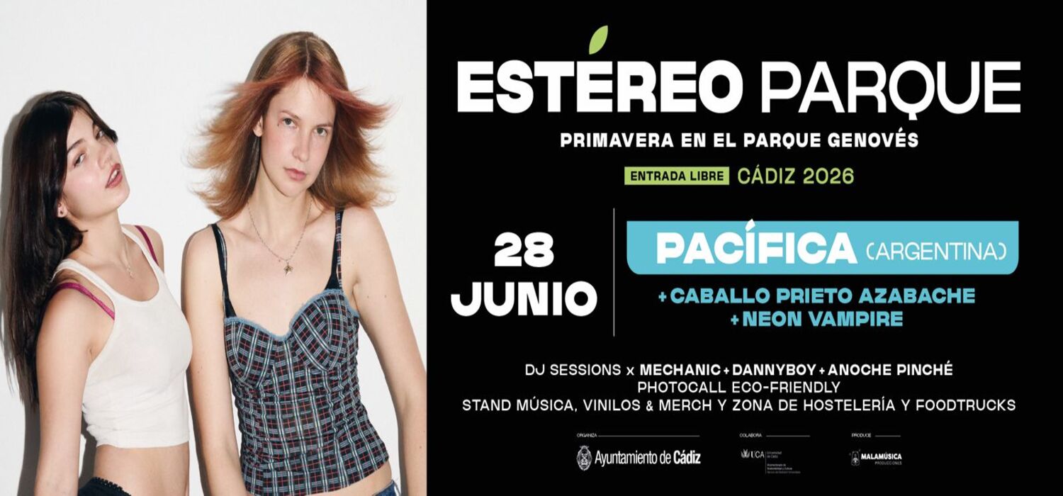 Última sesión del ciclo de conciertos “Estereo Parque” en el Parque Genovés de Cádiz.