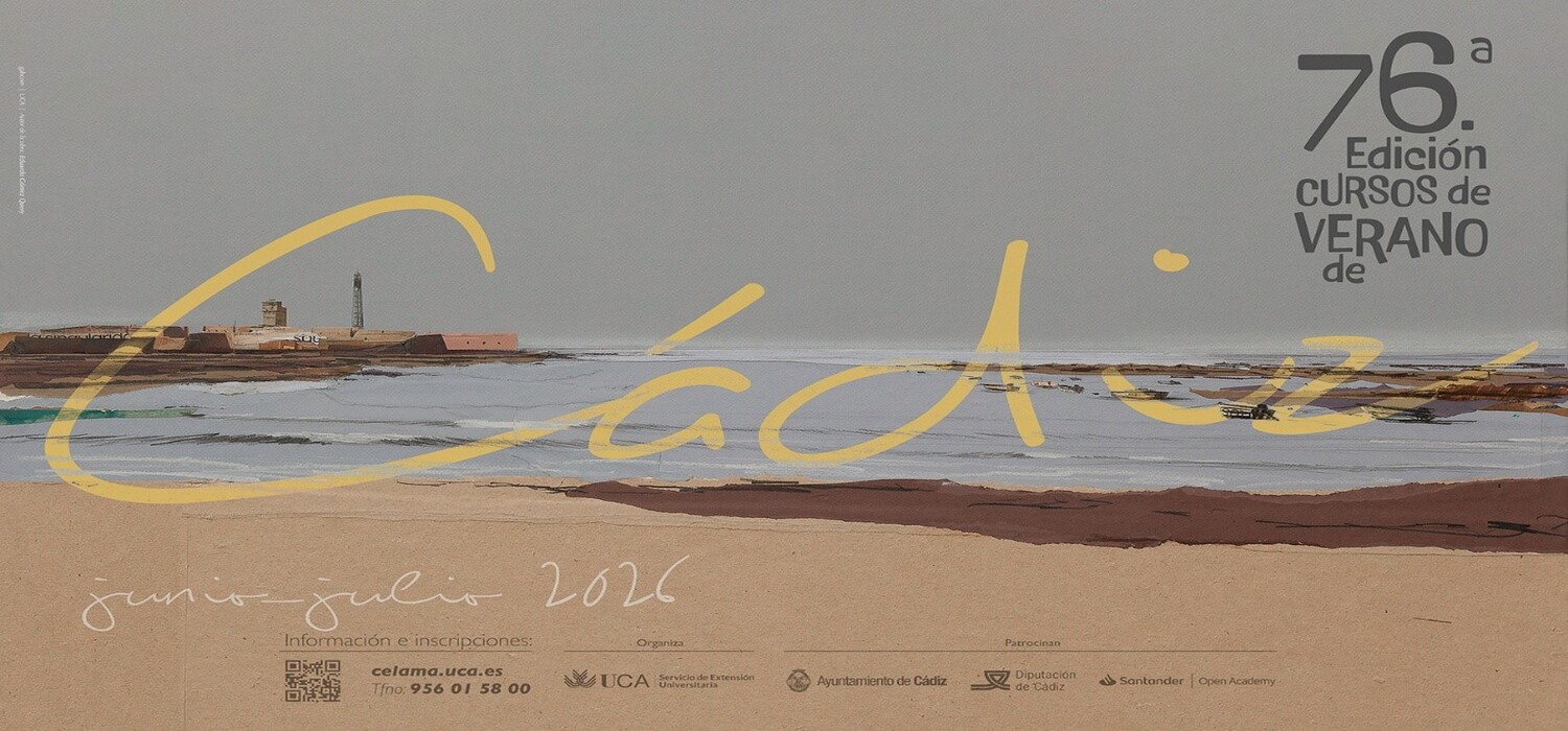 El Servicio de Extensión Universitaria del Vicerrectorado de Sostenibilidad y Cultura de la Universidad de Cádiz presenta una amplia programación cultural dentro de la 76ª edición de los Cursos de Verano de Cádiz
