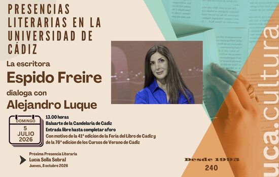 IMG La escritora y periodista Espido Freire protagonizará la próxima cita de las Presencias Literarias de la Universidad ...
