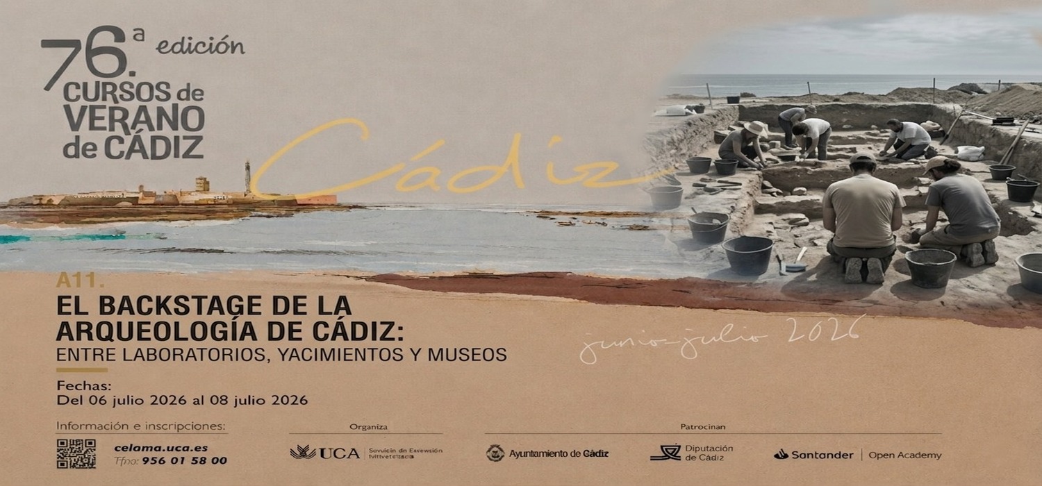 La 76ª edición de los Cursos de Verano de Cádiz presenta el seminario ‘El backstage de la arqueología en Cádiz: entre laboratorios, yacimientos y museos’