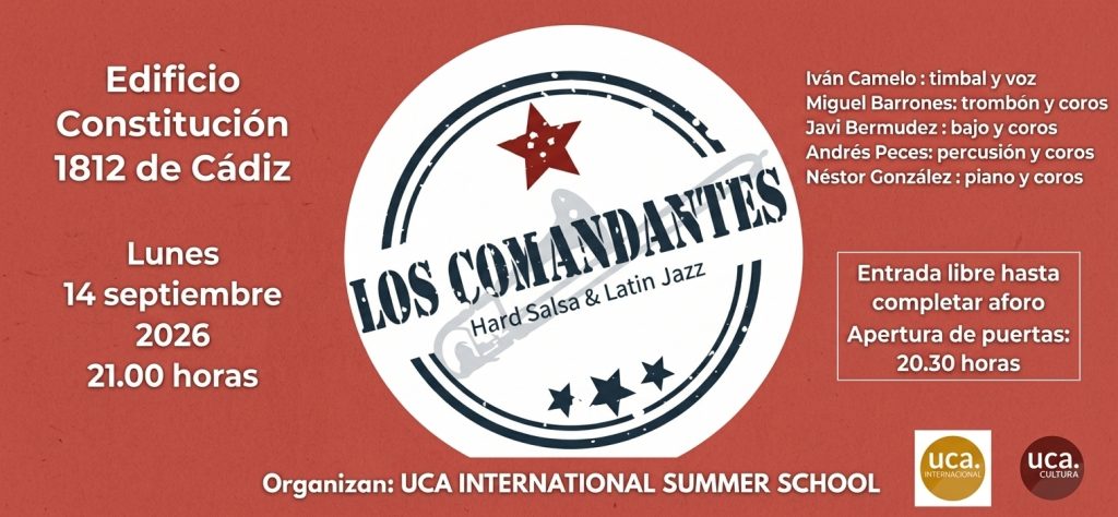 El Servicio de Extensión Universitaria colabora con el concierto de Los Comandantes, organizado por la International Summer School