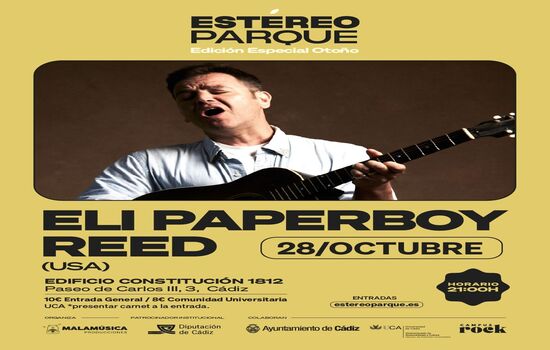 IMG El Servicio de Extensión Universitaria colabora con el concierto de Eli ‘Paperboy’ Reed, protagonista hoy de la segun...